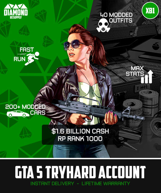 GTA 5 Modded Account - Tryhard (Xbox One)